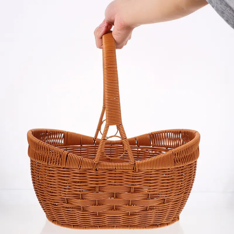 Woven Basket Mushroom Christmas Treat Containers Seagrass Baskets Pp Hand-made Vegetable