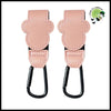 Attache Poussette Cuir Mode - B-2PCS Rose - Accessoires de voyage durables