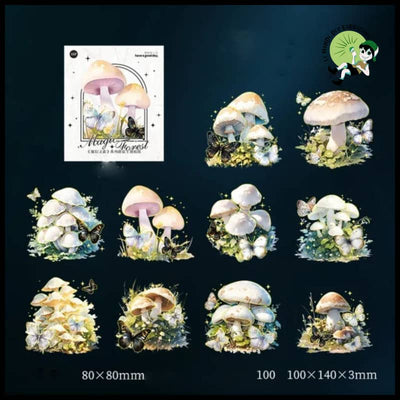 Autocollants Champignon Série Forêt - D - Stickers muraux et affiches illustrant des champignons