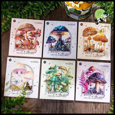 Autocollants Champignon Série Forêt - Stickers muraux et affiches illustrant des champignons