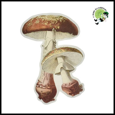 Autocollants Champignons Aquarelle DIY - 1 - Stickers muraux et affiches illustrant des champignons