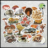 Autocollants Champignons Mini Journal - 1 - Stickers muraux et affiches illustrant des champignons