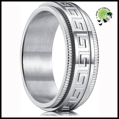 Bague Couple Acier Titane Simple - ZB0008-1 / 6 - Bagues énergétiques