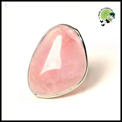 Bague Pierre Quartz Rose Naturelle - Bagues énergétiques