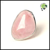 Bague Pierre Quartz Rose Naturelle - Redimensionnable - Bagues énergétiques