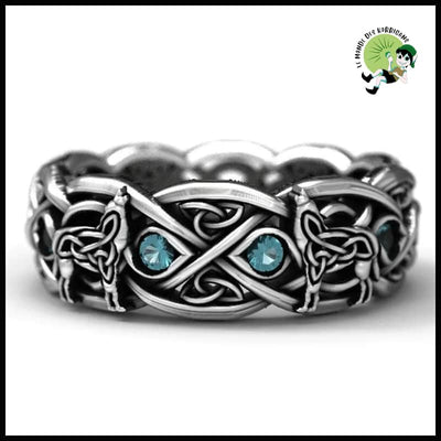 Bague Viking Loup Géant Mythologie - H049 / 9 - Bagues énergétiques