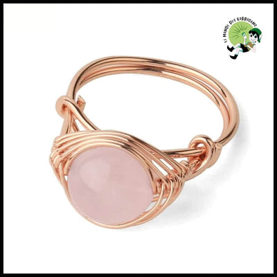 Bagues en Pierre Naturelle - Quartz Rose - énergétiques