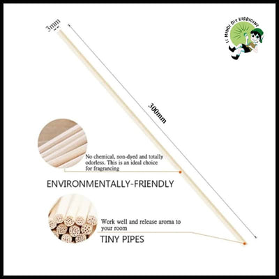 Bâtons de Diffuseur en Roseau - Encens faits à la main avec des herbes et résines naturelles
