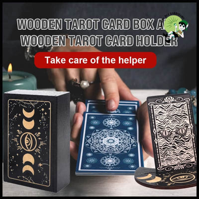 Boîte en bois pour cartes de tarot - Kits d’initiation à la divination