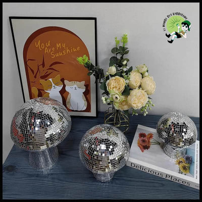 Boule Disco Champignon Réfléchissante - Lampes et éclairages en forme de champignon