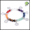 Bracelet 7 Chakras en Pierre Naturelle pour Femme - 1 - Bracelets de guérison pierres naturelles