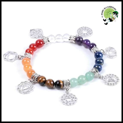 Bracelet 7 Chakras en Pierre Naturelle pour Femme - 1 - Bracelets de guérison pierres naturelles