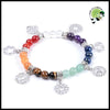 Bracelet 7 Chakras en Pierre Naturelle pour Femme - 1 - Bracelets de guérison pierres naturelles