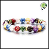 Bracelet 7 Chakras Pierre Naturelle - 01 - Accessoires de méditation et prière