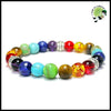 Bracelet 7 Chakras Pierre Naturelle - 02 - Accessoires de méditation et prière