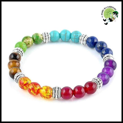 Bracelet 7 Chakras Pierre Naturelle - 03 - Accessoires de méditation et prière