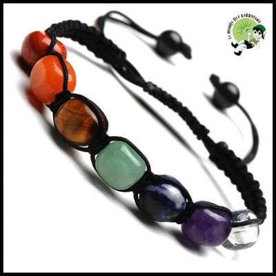 Bracelet 7 Chakras Pierre Naturelle - 07 - Accessoires de méditation et prière