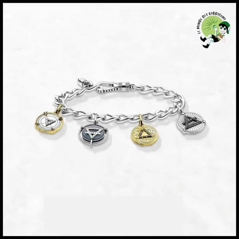 Bracelet chaîne Elements of Nature en argent sterling - 20cm - Bracelets de guérison pierres naturelles