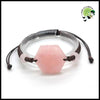 Bracelet en Pierre Naturelle de Quartz Rose - Bracelets guérison pierres naturelles