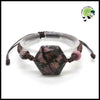 Bracelet en Pierre Naturelle de Quartz Rose - Rhodochrosite - Bracelets guérison pierres naturelles