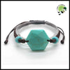 Bracelet en Pierre Naturelle de Quartz Rose - Turquoise - Bracelets guérison pierres naturelles