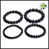 Bracelet en Shungite Noire Naturelle pour Soins de Santé et Méditation - Accessoires méditation prière