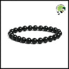 Bracelet en Shungite Noire Naturelle pour Soins de Santé et Méditation - 6mm - Accessoires méditation prière