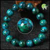 Bracelet pierre Malachite vert texture naturelle - Bracelets de guérison en pierres naturelles