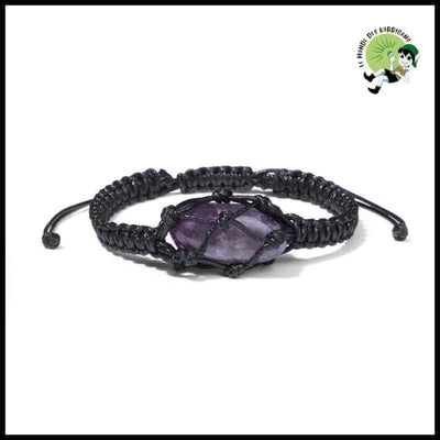 Bracelet pierre Opale brute ajustable - Bracelets de guérison en pierres naturelles