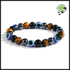 Bracelet Triple Protection Pierre d’Œil de Tigre Hématite Obsidienne - 8MM - Bracelets guérison en pierres naturelles