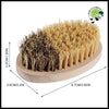 Brosette Nettoyage Polyvalente en Bois - Ovale - Brosses douces pour nettoyer les champignons