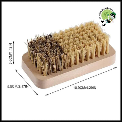 Brosette Nettoyage Polyvalente en Bois - Rectangle - Brosses douces pour nettoyer les champignons