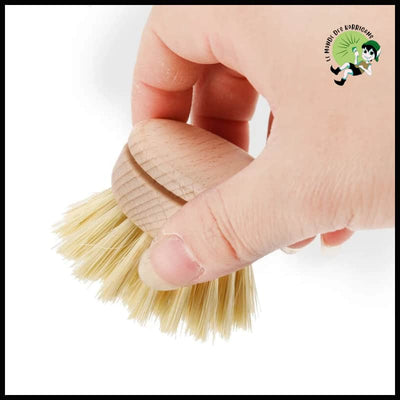 Brosse de Lavage Champignons en Bois Naturel - 1 - Brosses douces pour nettoyer les champignons