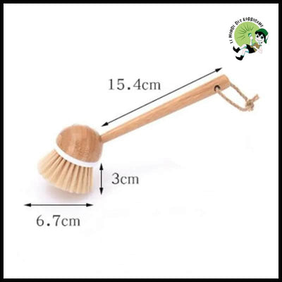 Brosse de Nettoyage à Manche Long en Bois pour Ustensiles Cuisine - A - Brosses douces nettoyer les champignons