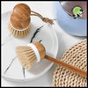 Brosse de Nettoyage à Manche Long en Bois pour Ustensiles Cuisine - A - Brosses douces nettoyer les champignons