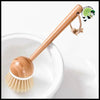 Brosse de Nettoyage à Manche Long en Bois pour Ustensiles Cuisine - A - Brosses douces nettoyer les champignons