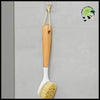 Brosse de Nettoyage à Manche Long pour Cuisine - Jaune Clair - Brosses douces nettoyer les champignons