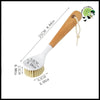 Brosse de Nettoyage à Manche Long pour Cuisine - Jaune Clair - Brosses douces nettoyer les champignons