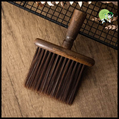 Brosse de Nettoyage en Bois Multifonctionnelle avec Poils Doux - Noyer - Brosses douces pour nettoyer les champignons