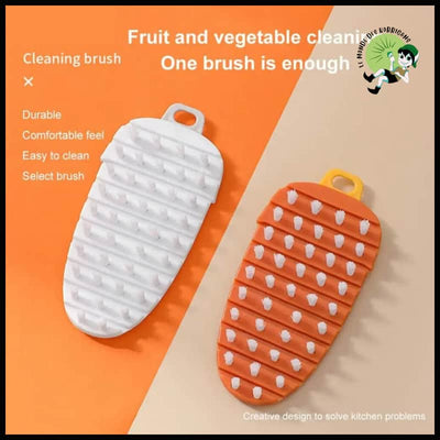 Brosse de Nettoyage en Silicone pour Fruits Légumes et Champignons - Brosses douces nettoyer les champignons