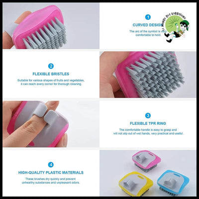 Brosse Épurante pour Légumes - Brosses douces nettoyer les champignons