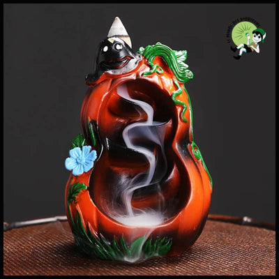 Brûleur Encens Citrouille Halloween - Unique Seul - Accessoires de méditation et prière