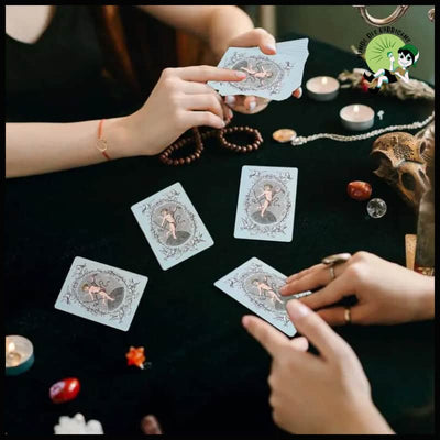 Cartes Oracle Lenormand Dorées - Unique - Kits d’initiation à la divination