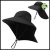 Casquette Large Bord Unisexe - Noir / L - Chapeaux de cueillette