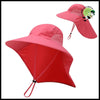 Casquette Large Bord Unisexe - Rouge / L - Chapeaux de cueillette