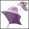 Casquette Large Bord Unisexe - Violet / L - Chapeaux de cueillette