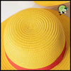 Chapeau Cosplay Paille Jaune - Diamètre de la tête 31 cm - Chapeaux cueillette