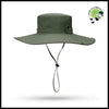 Chapeau Pêcheur Ajustable Protection - 12cm-Armée Verte - Chapeaux de cueillette