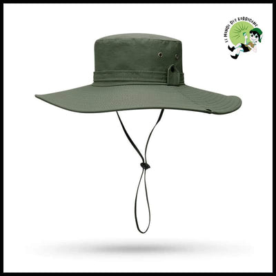 Chapeau Pêcheur Ajustable Protection - 12cm-Armée Verte - Chapeaux de cueillette