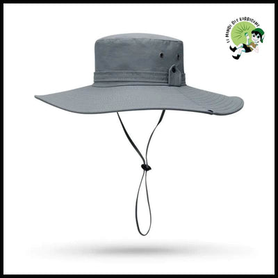 Chapeau Pêcheur Ajustable Protection - 12cm-Gris - Chapeaux de cueillette